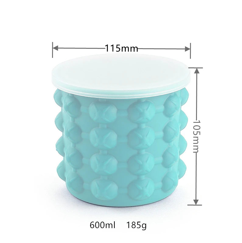 Portable Silicone Ice Cube Maker, Wine Cooler, Beer Cabinet, Space Saving, Kitchen Tools, Drinking Whiskey Freeze